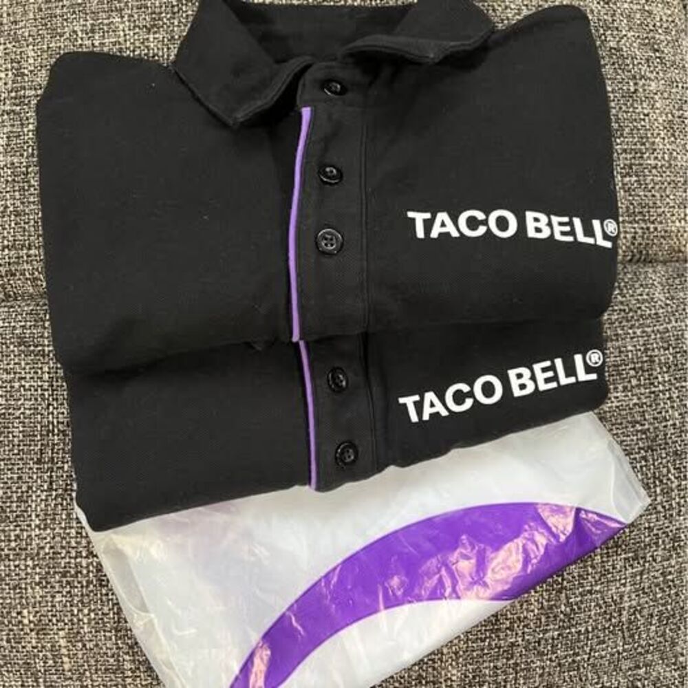 2 Taco Bell Employee Shirts Size Small
